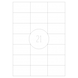 Etykiety samoprzylepne 70x42,4 100 szt. A4 MAT